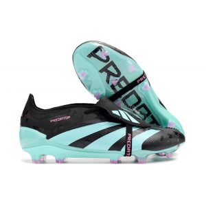 Chaussures de foot adidas Predator Elite Tongue FG Noir Bleu