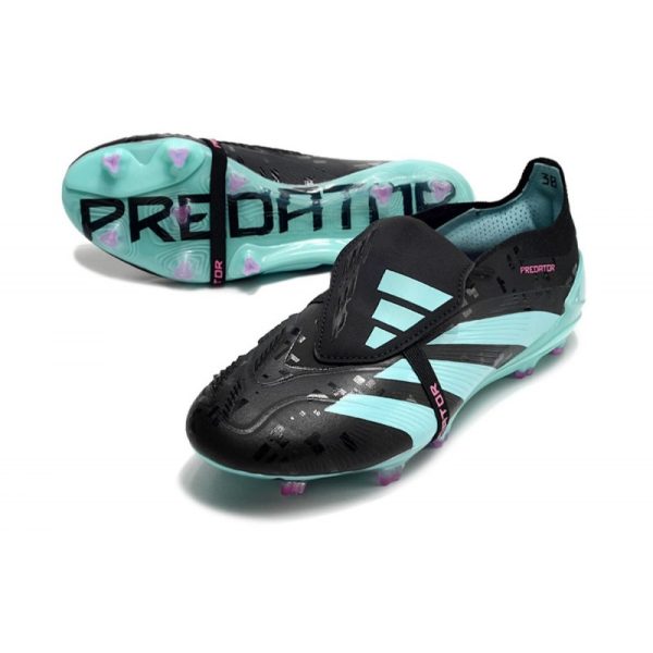 Crampons adidas Predator Elite Tongue FG Noir Bleu