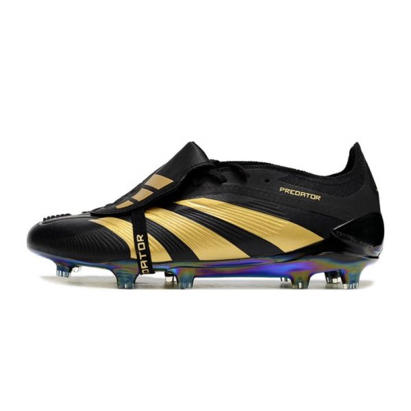 Crampons adidas Predator Elite Tongue FG Noir Or