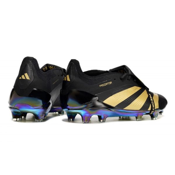 Crampons adidas Predator Elite Tongue FG Noir Or
