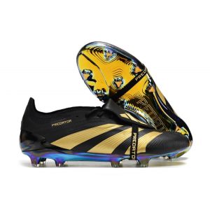Crampons adidas Predator Elite Tongue FG Noir Or