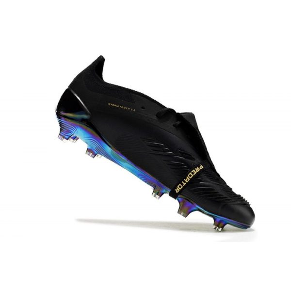 Crampons adidas Predator Elite Tongue FG Noir Or