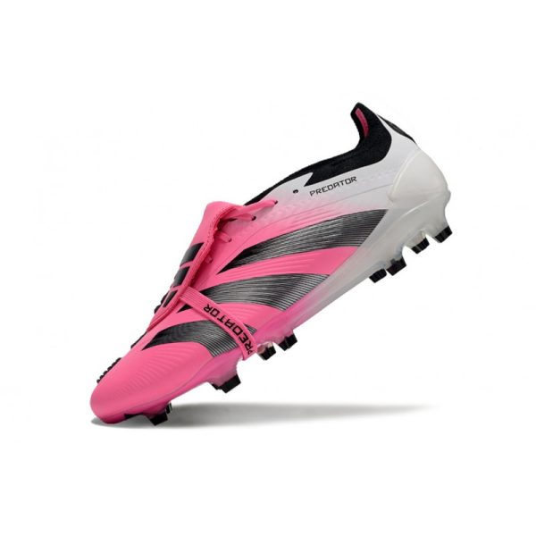 Crampons adidas Predator Elite Tongue FG Rose Blanc Noir