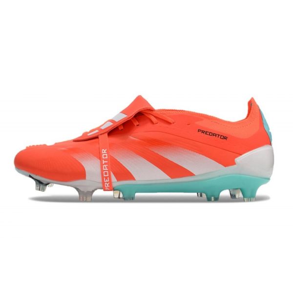 Crampons adidas Predator Elite Tongue FG Rouge Blanc Bleu