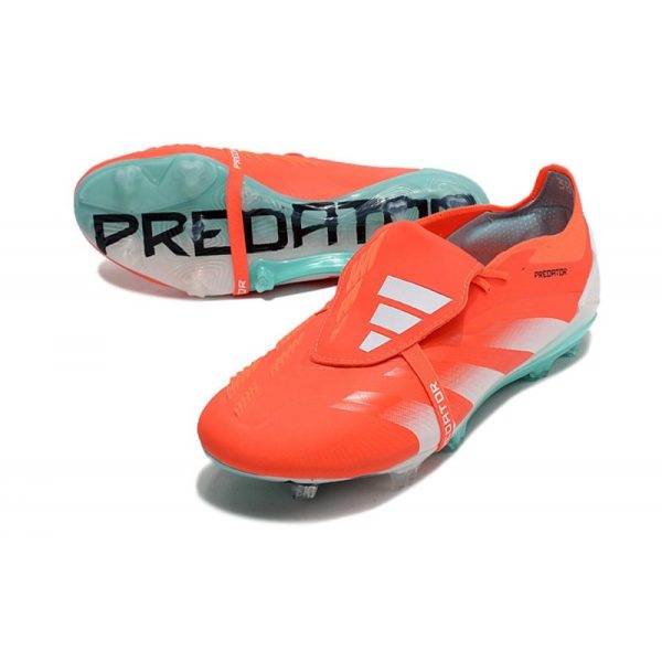 Crampons adidas Predator Elite Tongue FG Rouge Blanc Bleu