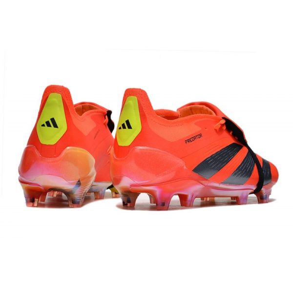 Crampons adidas Predator Elite Tongue FG Rouge Noir Jaune