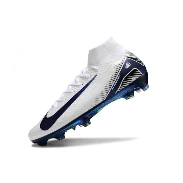 Nike Air Zoom Mercurial Superfly 10 Elite FG Blanc Bleu
