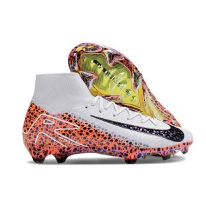 Nike Air Zoom Mercurial Superfly 10 Elite FG Blanc Noir Orange