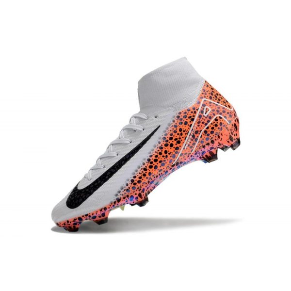 Nike Air Zoom Mercurial Superfly 10 Elite FG Blanc Noir Orange