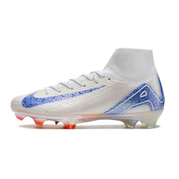 Nike Air Zoom Mercurial Superfly 10 Elite FG Blueprint Blanc Bleu