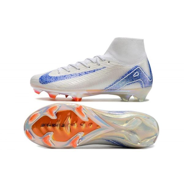 Nike Air Zoom Mercurial Superfly 10 Elite FG Blueprint Blanc Bleu