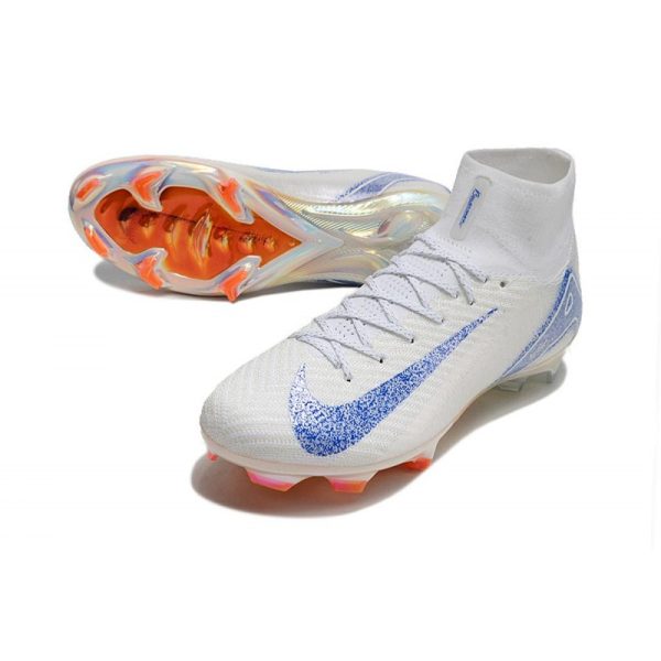 Nike Air Zoom Mercurial Superfly 10 Elite FG Blueprint Blanc Bleu