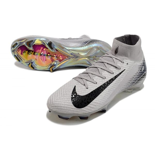 Nike Air Zoom Mercurial Superfly 10 Elite FG Gris Noir