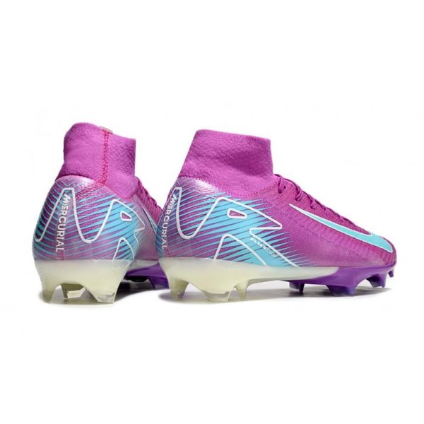 Nike Air Zoom Mercurial Superfly 10 Elite FG Violet Bleu