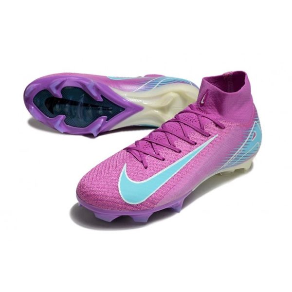 Nike Air Zoom Mercurial Superfly 10 Elite FG Violet Bleu