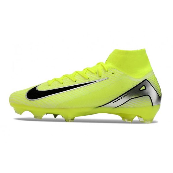 Nike Air Zoom Mercurial Superfly 10 Elite FG Volt Argent Noir