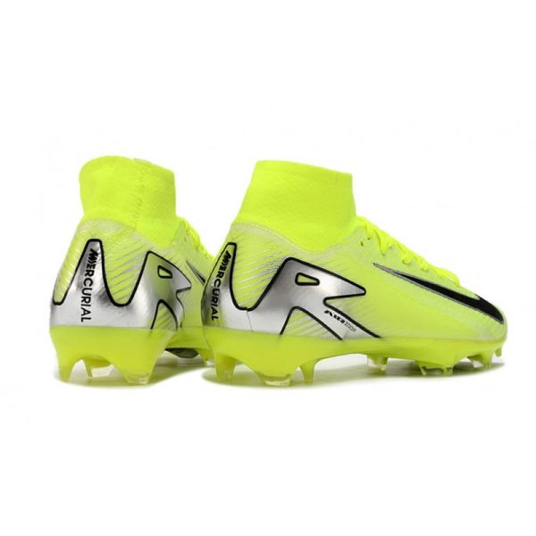 Nike Air Zoom Mercurial Superfly 10 Elite FG Volt Argent Noir