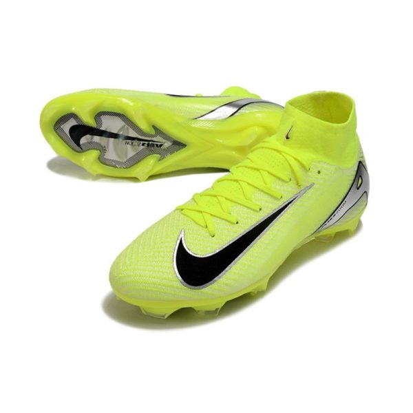 Nike Air Zoom Mercurial Superfly 10 Elite FG Volt Argent Noir