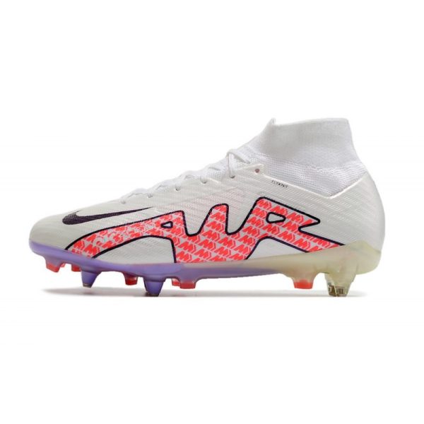 Nike Air Zoom Mercurial Superfly 9 Elite SG-Pro Blanc Noir Rouge