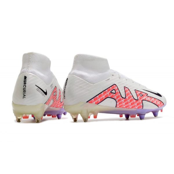 Nike Air Zoom Mercurial Superfly 9 Elite SG-Pro Blanc Noir Rouge