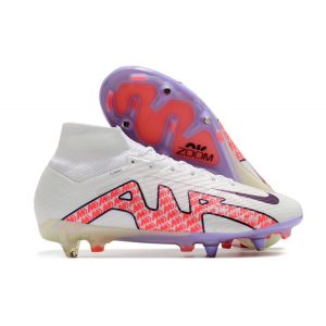 Nike Air Zoom Mercurial Superfly 9 Elite SG-Pro Blanc Noir Rouge