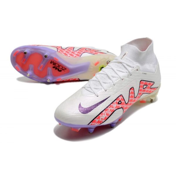 Nike Air Zoom Mercurial Superfly 9 Elite SG-Pro Blanc Noir Rouge