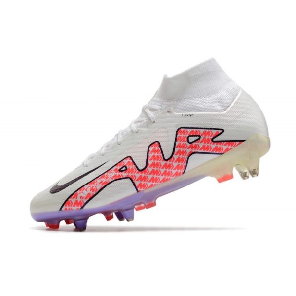 Nike Air Zoom Mercurial Superfly 9 Elite SG-Pro Blanc Noir Rouge