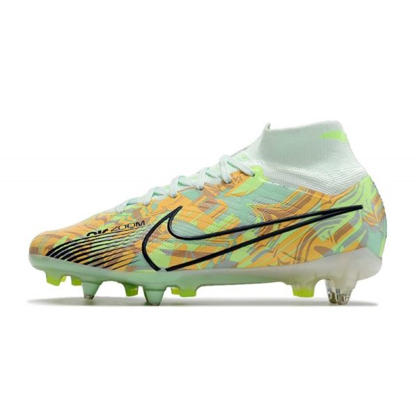 Nike Air Zoom Mercurial Superfly 9 Elite SG-Pro Bonded - Vert Bleu Orange