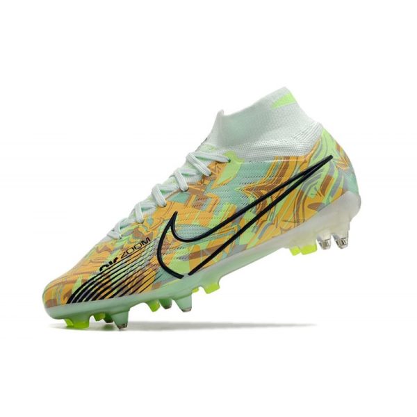 Nike Air Zoom Mercurial Superfly 9 Elite SG-Pro Bonded - Vert Bleu Orange