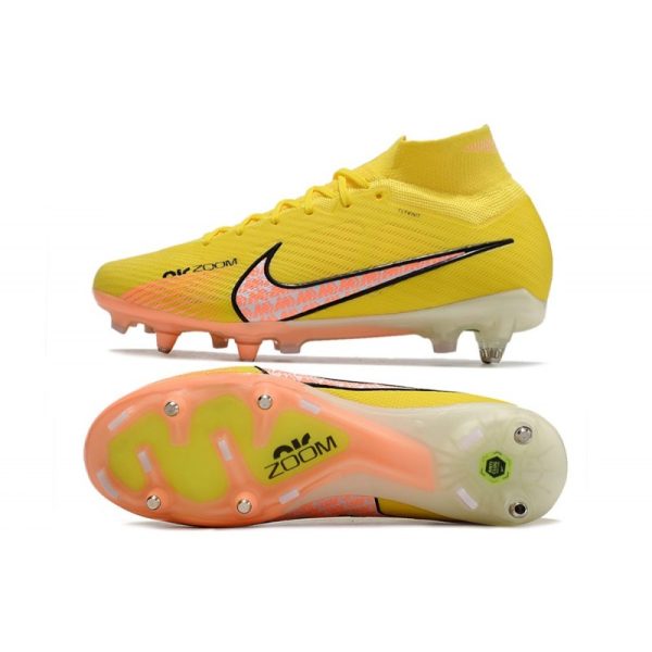 Nike Air Zoom Mercurial Superfly 9 Elite SG-Pro  Lucent - Jaune Crépuscule Barely Grape