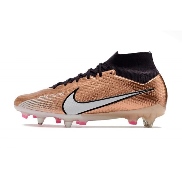 Nike Air Zoom Mercurial Superfly 9 Elite SG-Pro Or Blanc