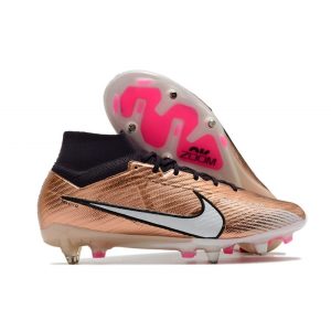 Nike Air Zoom Mercurial Superfly 9 Elite SG-Pro Or Blanc