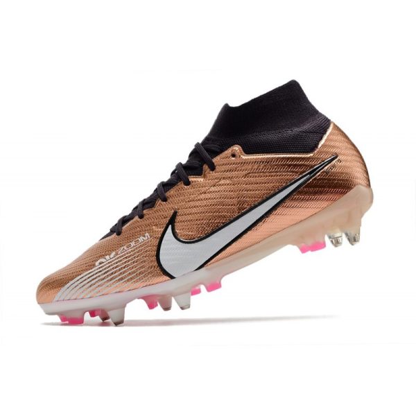 Nike Air Zoom Mercurial Superfly 9 Elite SG-Pro Or Blanc