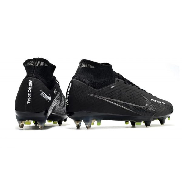 Nike Air Zoom Mercurial Superfly 9 Elite SG-Pro Shadow - Noir Gris Blanc Jaune Fluo