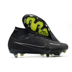 Nike Air Zoom Mercurial Superfly 9 Elite SG-Pro Shadow - Noir Gris Blanc Jaune Fluo