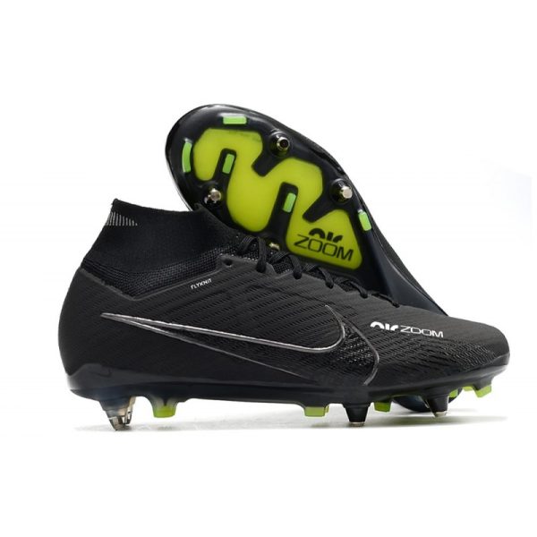 Nike Air Zoom Mercurial Superfly 9 Elite SG-Pro Shadow - Noir Gris Blanc Jaune Fluo