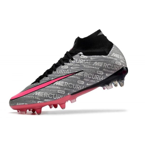 Nike Air Zoom Mercurial Superfly 9 Elite SG-Pro XXV Argent Métallique Hyper Rose Noir