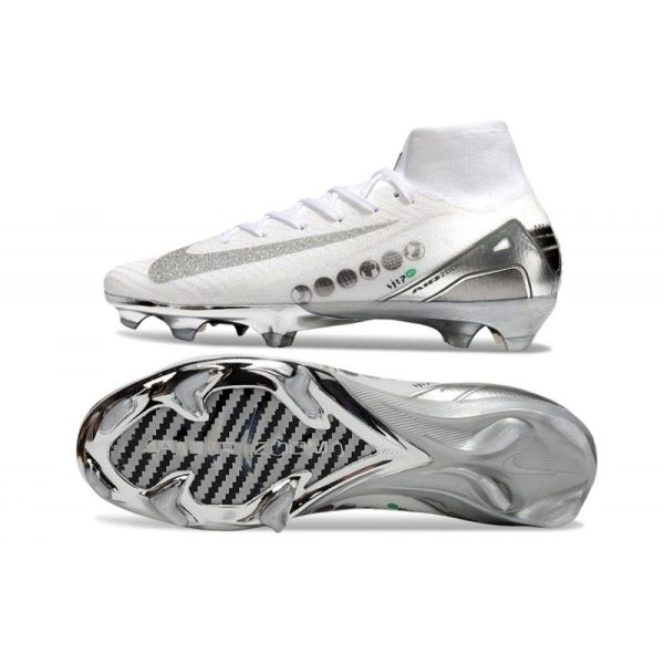Nike Air Zoom Mercurial Superfly X Elite FG Blanc Argent