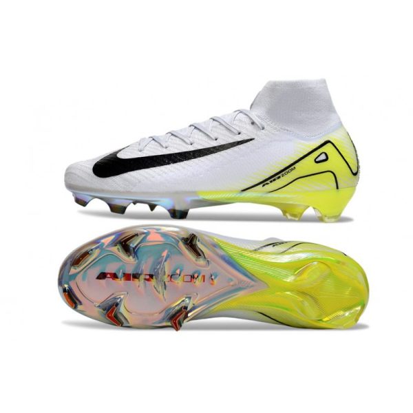 Nike Air Zoom Mercurial Superfly X Elite FG Blanc Noir Jaune