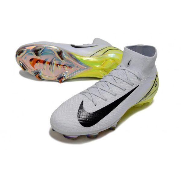 Nike Air Zoom Mercurial Superfly X Elite FG Blanc Noir Jaune