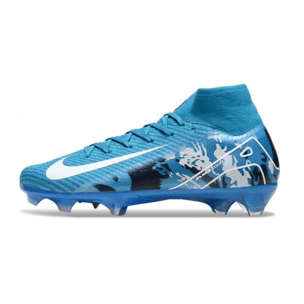 Nike Air Zoom Mercurial Superfly X Elite FG Bleu Blanc
