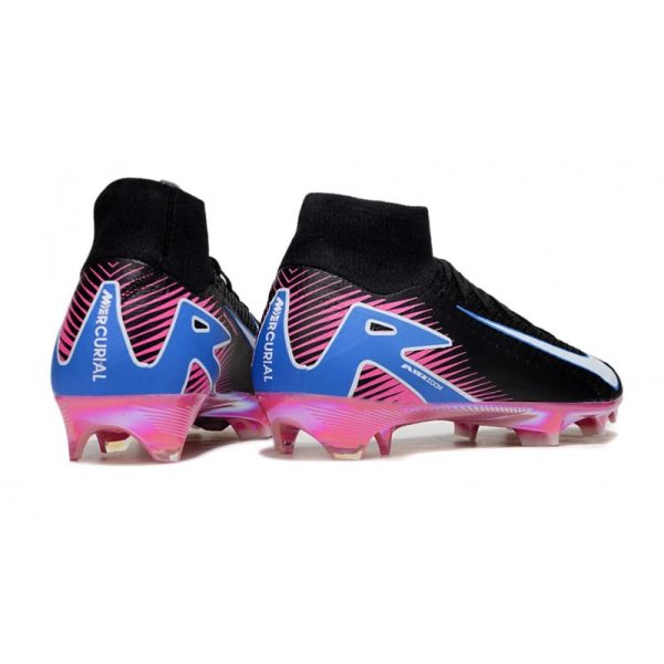 Nike Air Zoom Mercurial Superfly X Elite FG Noir Blanc Bleu