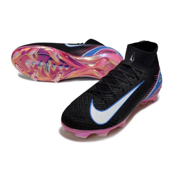 Nike Air Zoom Mercurial Superfly X Elite FG Noir Blanc Bleu