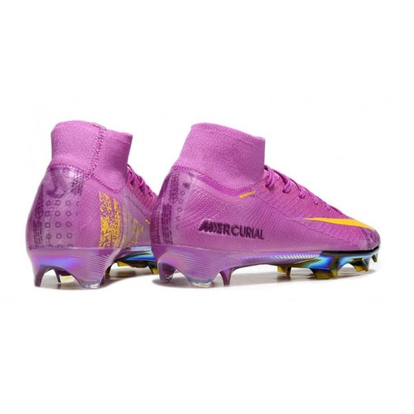 Nike Air Zoom Mercurial Superfly X Elite FG Violet Jaune