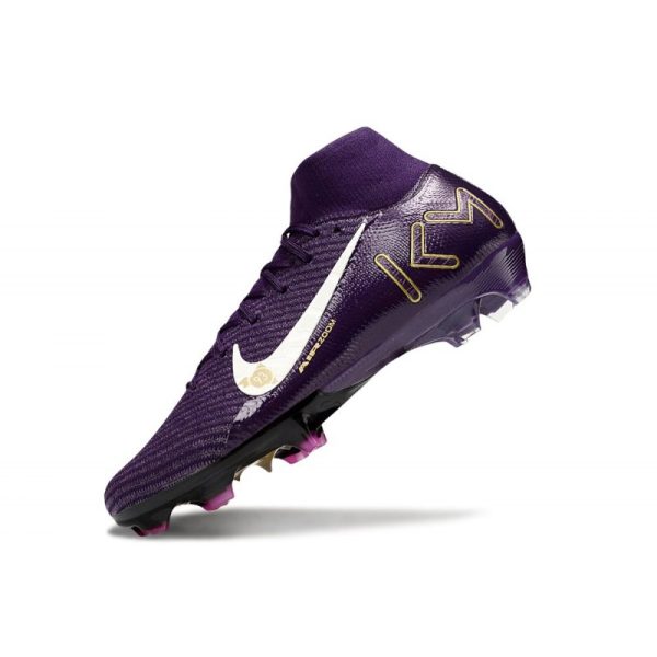 Nike Air Zoom Mercurial Superfly X Elite FG X MBAPPÉ Violet Grandiose Ivoire Pâle