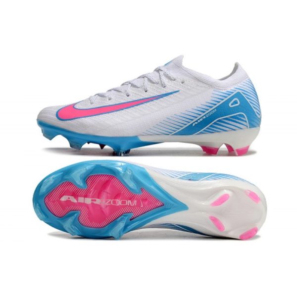Nike Air Zoom Mercurial Vapor XVI Elite FG Blanc Bleu Rose