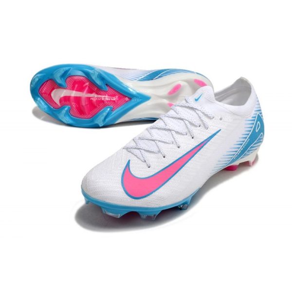 Nike Air Zoom Mercurial Vapor XVI Elite FG Blanc Bleu Rose