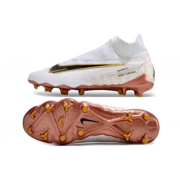 Nike Chaussure Phantom GX Elite DF FG Blanc Or