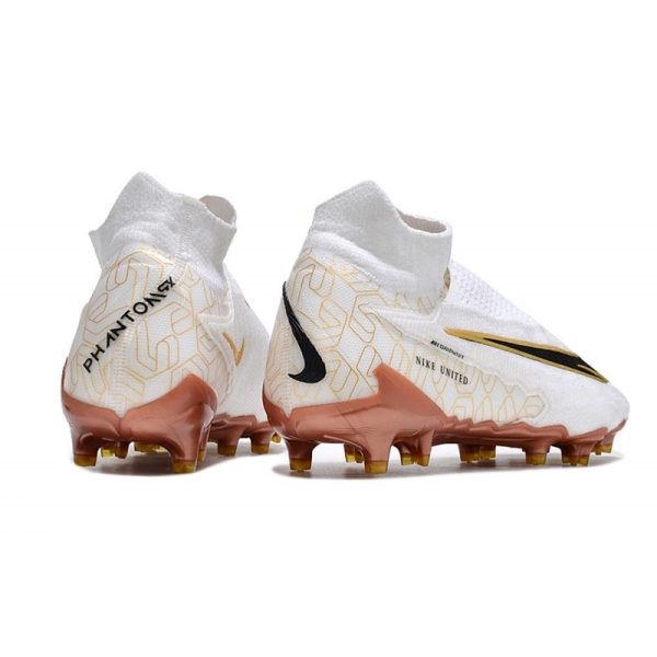 Nike Chaussure Phantom GX Elite DF FG Blanc Or