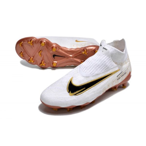 Nike Chaussure Phantom GX Elite DF FG Blanc Or